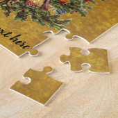 Weihnachten, dekorierter Viktorianischer Baum Puzzle (Seite)