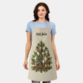 Weihnachten, dekorierter Viktorianischer Baum Schürze (Getragen)