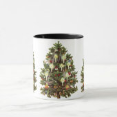 Weihnachten, dekorierter Viktorianischer Baum Tasse (Zentrum)