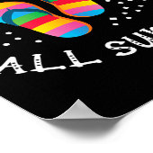 Weihnachten den ganzen Sommer santa Beach flips So Poster (Ecke)