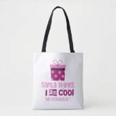 Weihnachten denkt ... Tasche Rosa und Burgund (Vorderseite)