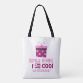 Weihnachten denkt ... Tasche Rosa und Burgund (Rückseite)