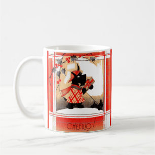 Weihnachten der 1930er Jahre sagt Scottie dog "Che Kaffeetasse