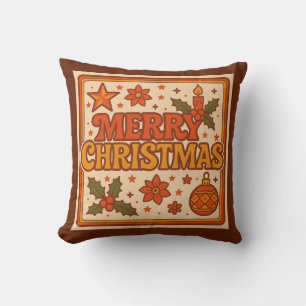 Weihnachten der 1970er Jahre Kissen