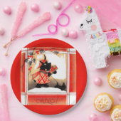 Weihnachten der 30er Jahre sagt Scottie dog "Cheer Pappteller (Party)