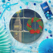 Weihnachten der 50er Jahre in der Stadt Pappteller (Party)