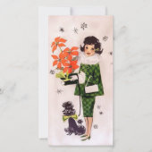 Weihnachten der 50er Jahre in Poinsettia und Poodl (Vorderseite)