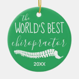 Weihnachten der beste Chiropraktor der Welt Keramik Ornament