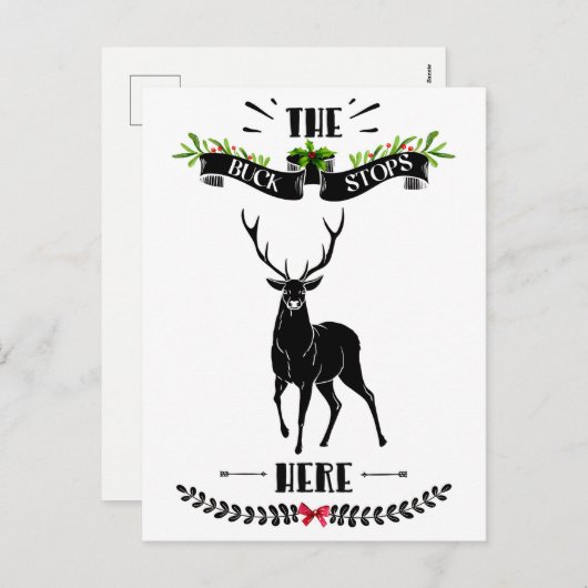 Weihnachten der Buck hält hier Hirsch (Vorne/Hinten)