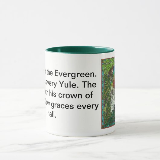 Weihnachten, der Eichen-König und der Tasse (Zentrum)