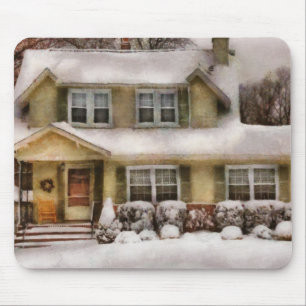 Weihnachten - der ein Morgen des kalten Winters Mousepad