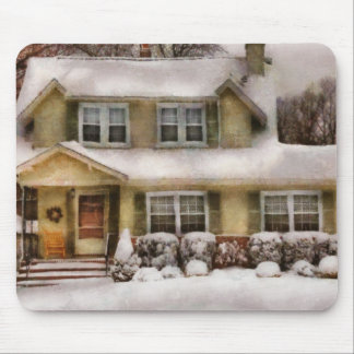 Weihnachten - der ein Morgen des kalten Winters Mousepad