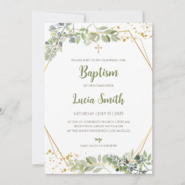 Weihnachten der Einladungen für Mädchen Taufkarten