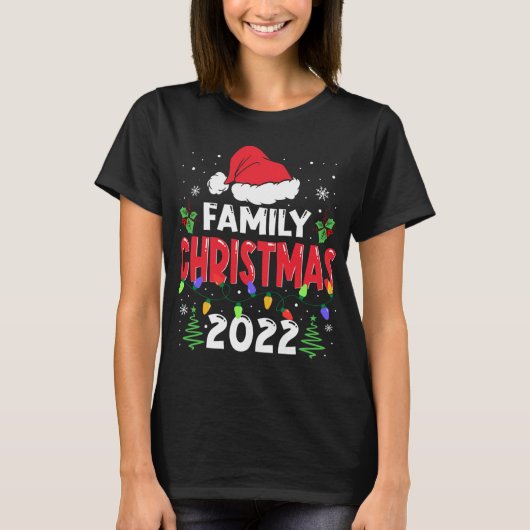 Weihnachten der Familie 2022 Matching Squad Santa  T-Shirt (Vorderseite)