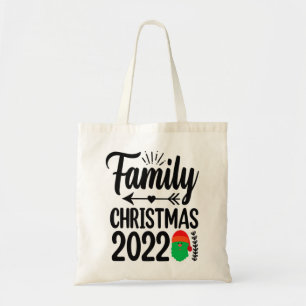 Weihnachten der Familie 2022 Matching Squad Santa Tragetasche