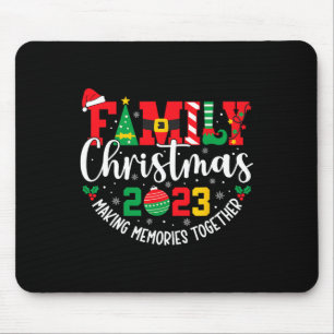 Weihnachten der Familie 2023 Matching Squad Santa  Mousepad