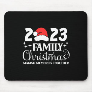 Weihnachten der Familie 2023 Matching Squad Santa Mousepad