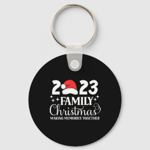 Weihnachten der Familie 2023 Matching Squad Santa  Schlüsselanhänger