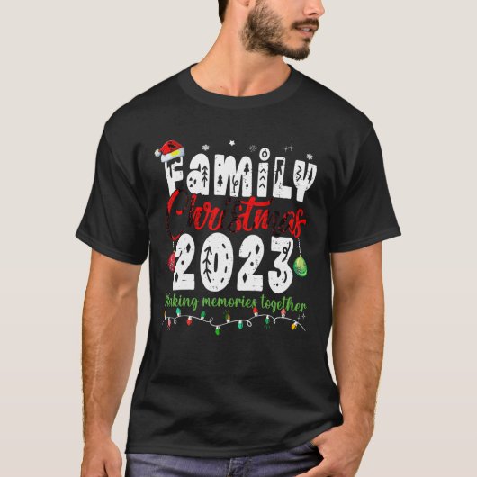 Weihnachten der Familie 2023 Matching Squad Santa T-Shirt (Vorderseite)