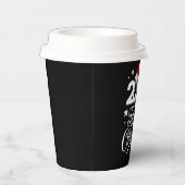 Weihnachten der Familie 2024 Matching Pajama Santa Pappbecher (Rechts)