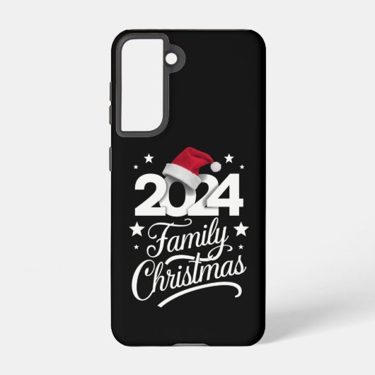 Weihnachten der Familie 2024 Matching Pajama Santa Samsung Galaxy Hülle (Rückseite)