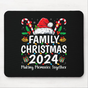 Weihnachten der Familie 2024 Matching Squad Santa Mousepad