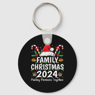 Weihnachten der Familie 2024 Matching Squad Santa  Schlüsselanhänger