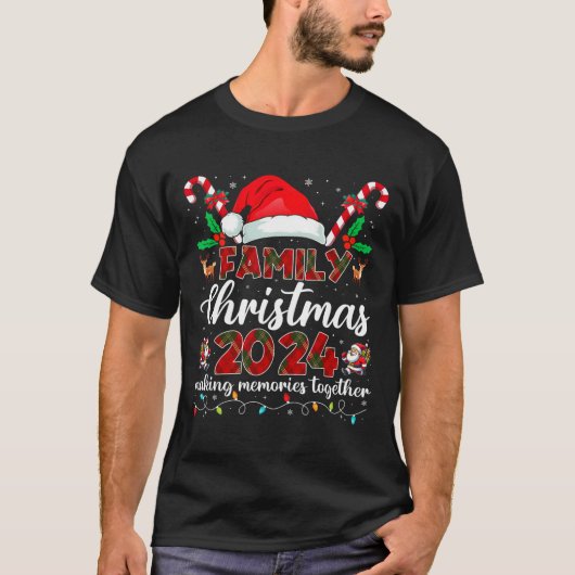 Weihnachten der Familie 2024 Matching Squad Santa  T-Shirt (Vorderseite)