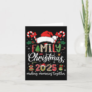 Weihnachten der Familie 2025 Matching Squad Santa  Karte