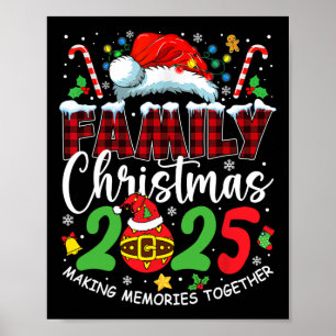 Weihnachten der Familie 2025 Matching Squad Santa  Poster