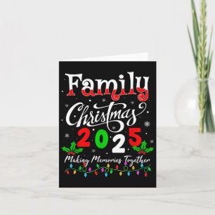 Weihnachten der Familie 2025 Matching Xmas Pajamas Karte