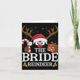 Weihnachten der Familie Bride Rentier Karte