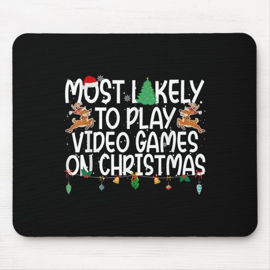 Weihnachten der Familie spielen am ehesten Videosp Mousepad (Vorne)