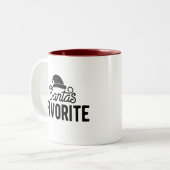 Weihnachten der Favoriten Zweifarbige Tasse (Vorderseite Links)