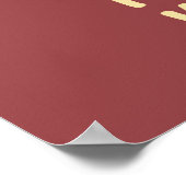 Weihnachten: Der Feiertag mit den Ballen Poster (Ecke)