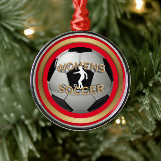 Weihnachten der Frauen im Fußball Ornament Aus Metall