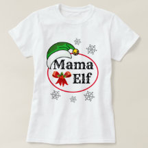Weihnachten der Frauen MAMA ELF COSTUME T-Shir