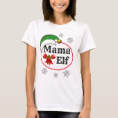 Weihnachten der Frauen MAMA ELF COSTUME T-Shir T-Shirt (Vorderseite)