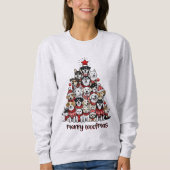 Weihnachten der Frauen Sweatshirts Dog Mama Woofma (Vorderseite)