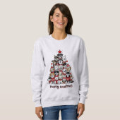 Weihnachten der Frauen Sweatshirts Dog Mama Woofma (Vorne ganz)