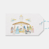 Weihnachten der Geburt Geschenkanhänger (Vorderseite (Horizontal))