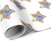 Weihnachten der Geburt: Jesus, Maria in Gefahr Geschenkpapier (Rolleneckpunkt)