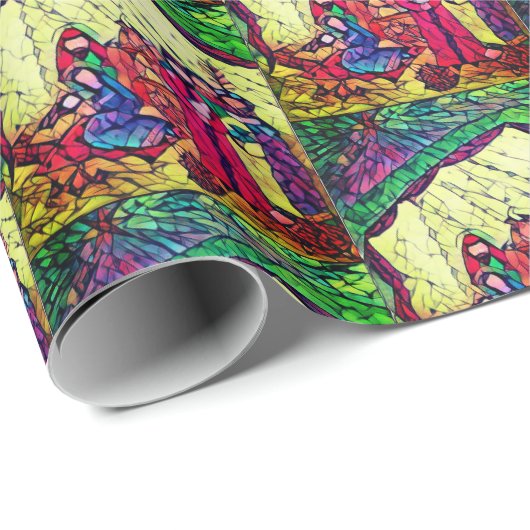 Weihnachten der Geburt: Jesus, Maria in Gefahr Geschenkpapier (Rolleneckpunkt)