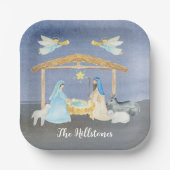 Weihnachten der Geburt Pappteller (Vorderseite)