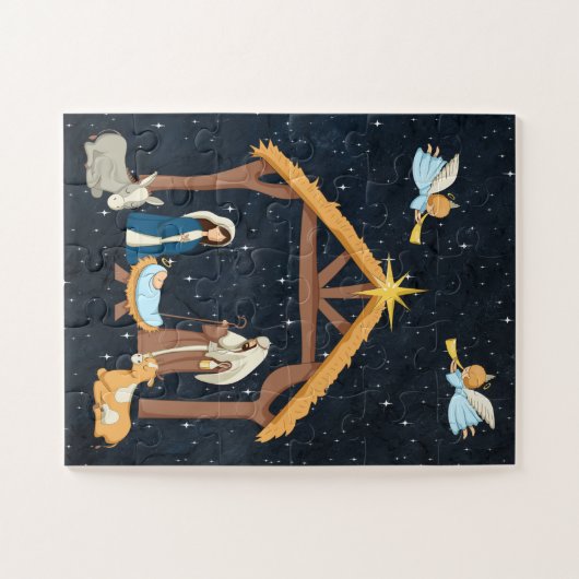 Weihnachten der Geburt Puzzle (Horizontal)