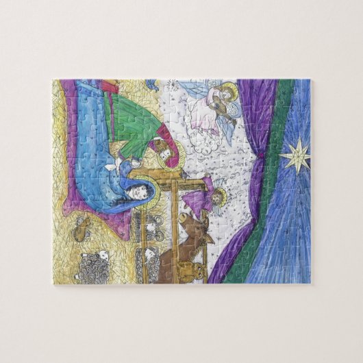 Weihnachten der Geburt Puzzle (Horizontal)