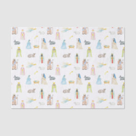 Weihnachten der Geburt Seidenpapier