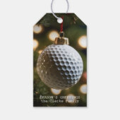 Weihnachten der Golfsaison Geschenkanhänger (Vorderseite)