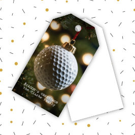 Weihnachten der Golfsaison Geschenkanhänger