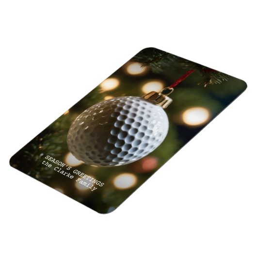 Weihnachten der Golfsaison Magnet (Linke Seite)
